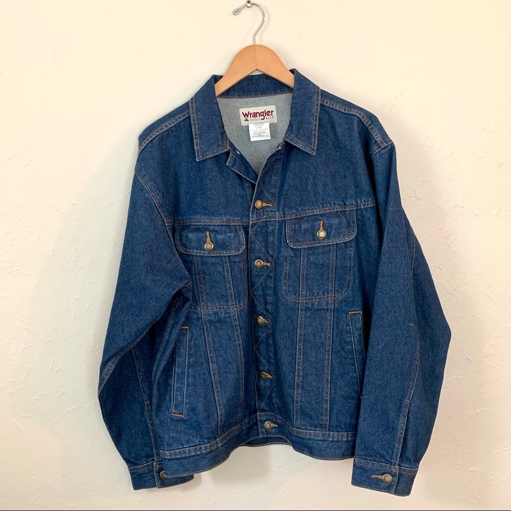 Wrangler dark-wash jean jacket